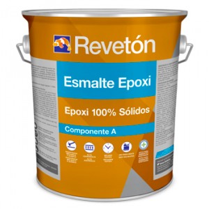 Embalagem de tinta da marca Revetón Esmalte Epóxi 100% Sólido